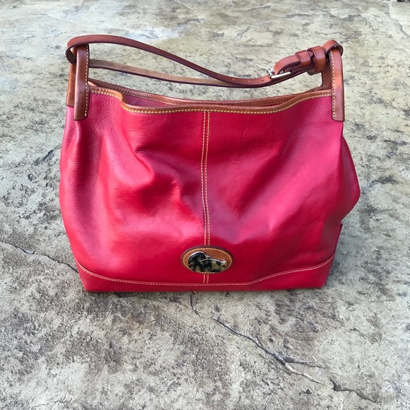 Dooney & Bourke Handbags - Dooney & Bourke Red Slouch Shoulder Bag